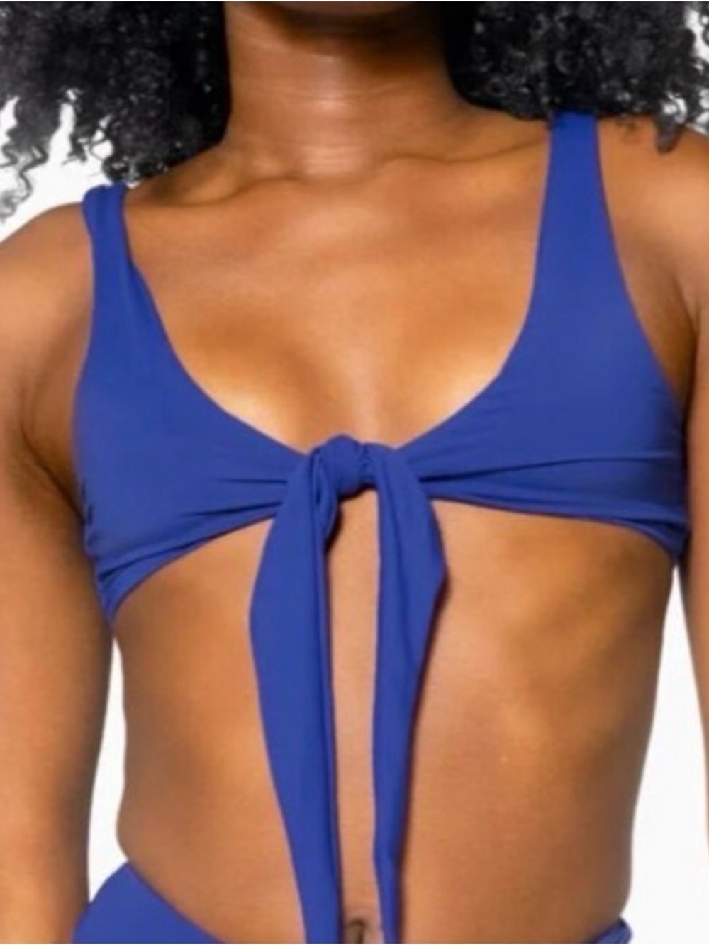 437 Four Three Seven Kenzie bikini top-cobalt blue. Size XL